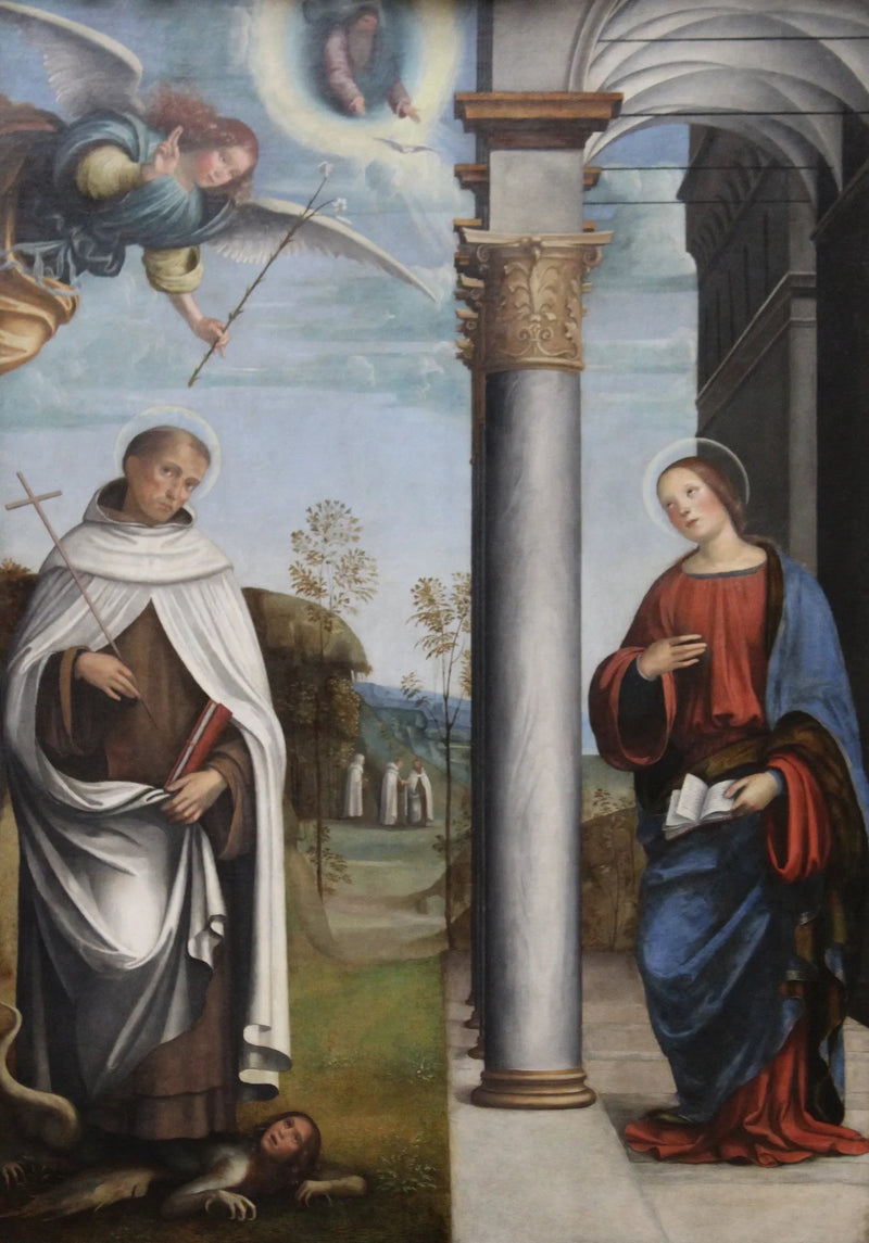 La Anunciación con San Alberto carmelita - Francesco Francia