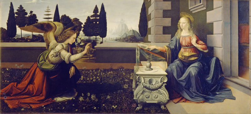 La Anunciación de San Martino - Leonardo da Vinci
