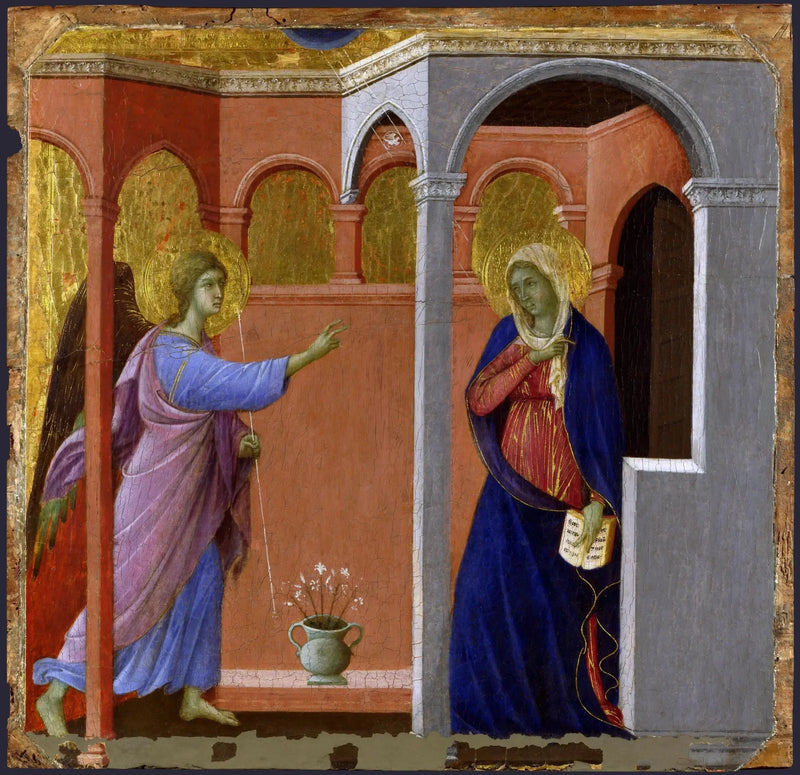 La Anunciación - Duccio di Buoninsegna