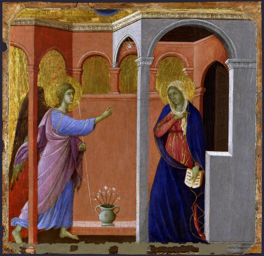 La Anunciación - Duccio di Buoninsegna
