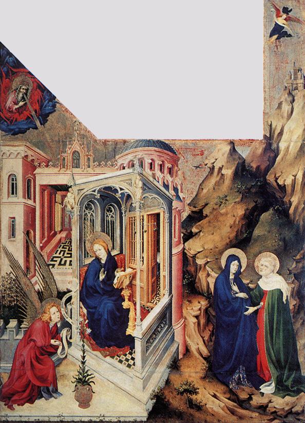 L'Annonciation et la Visitation - Melchior Broederlam image 1 copie peinte à la main à l’huile