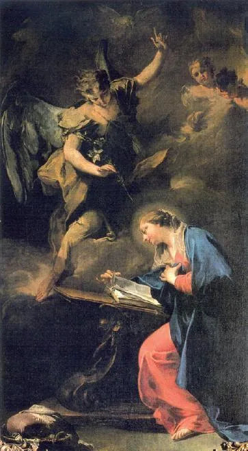 La Anunciación - Giovanni Battista Pittoni