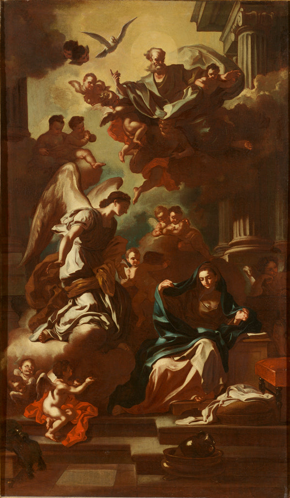 La Anunciación, modelo para el retablo de la iglesia de San Rocco - Francesco Solimena
