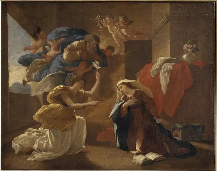 La Anunciación - Nicolas Poussin