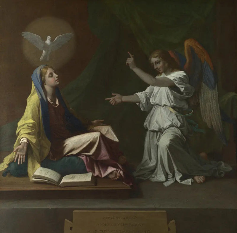 La Anunciación - Nicolas Poussin