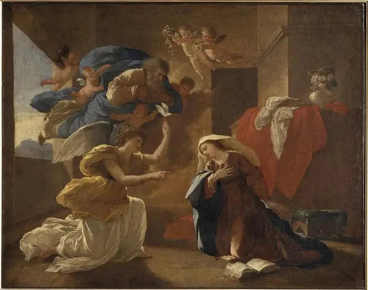 La Anunciación - Nicolas Poussin