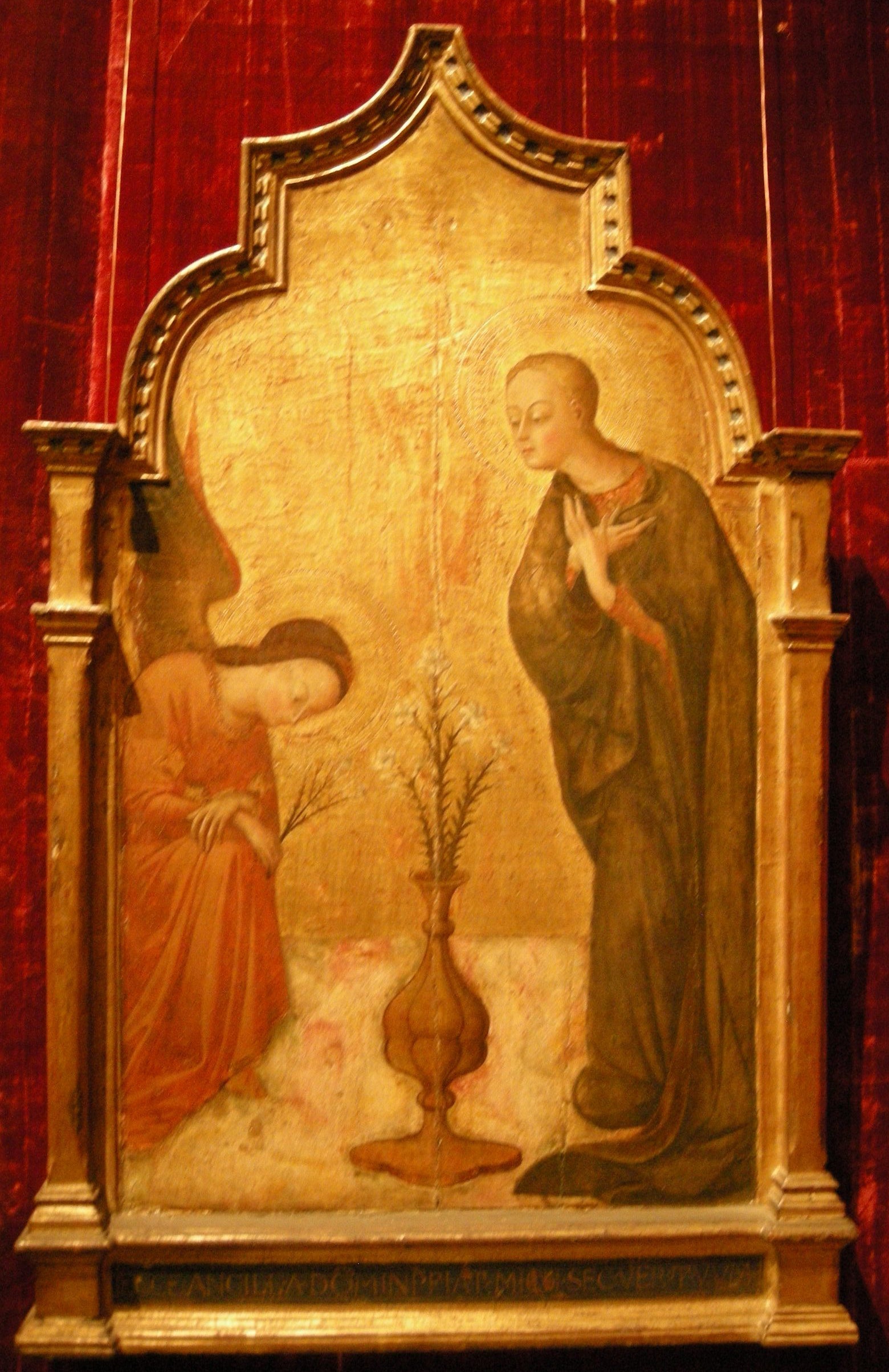 L'Annonciation - Stefano di Giovanni (Sassetta) image 1 reproduction de peinture à l’huile