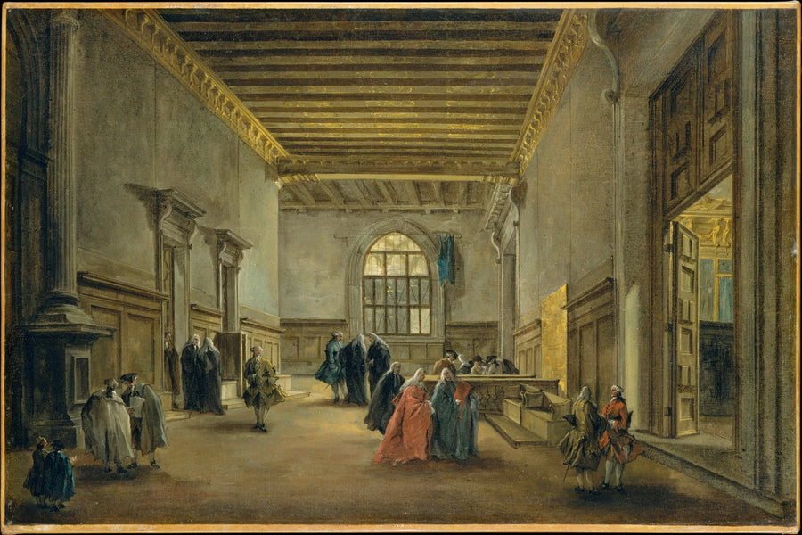 La Antichambre de la Sala del Maggior Consiglio - Francesco Guardi