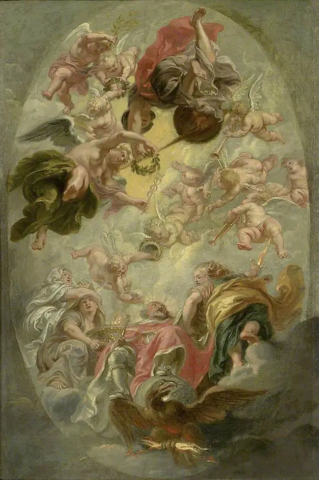 La apoteosis de Jacobo I - Peter Paul Rubens