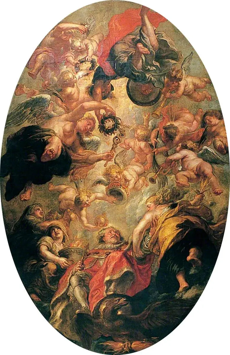La apoteosis de Jacobo I - Peter Paul Rubens