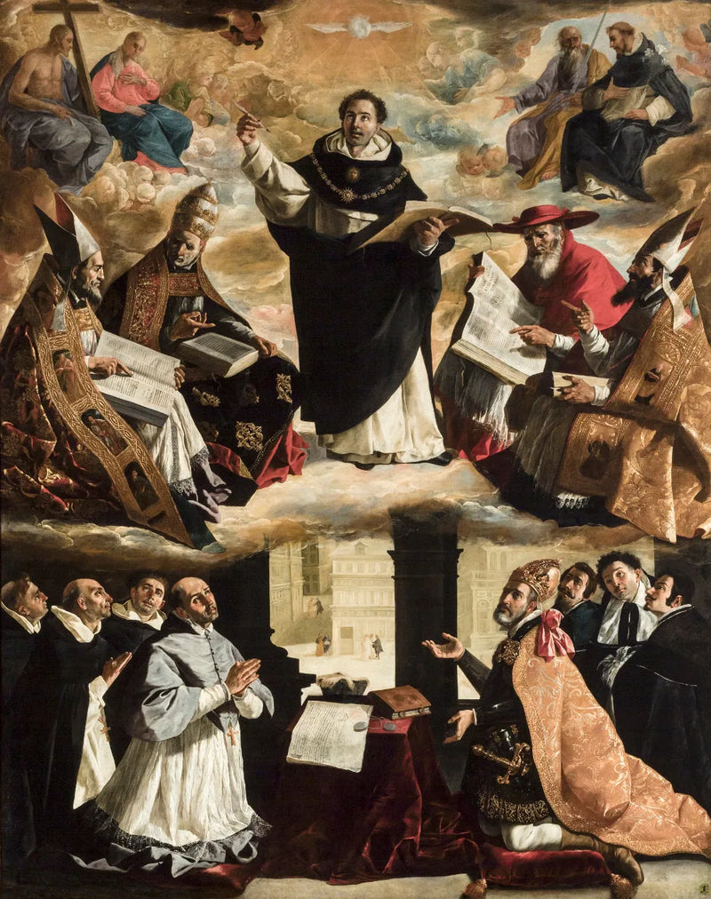 La apoteosis de san Tomás de Aquino - Francisco de Zurbarán