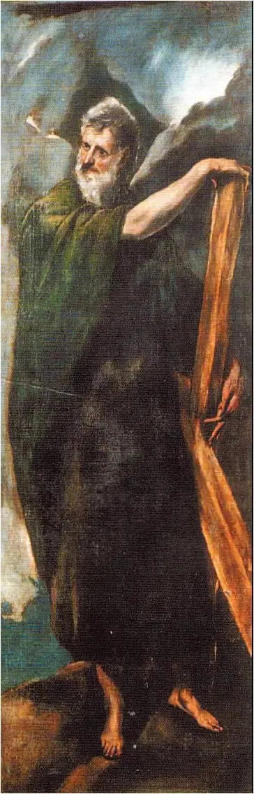 El apóstol Andrés de pie - El Greco