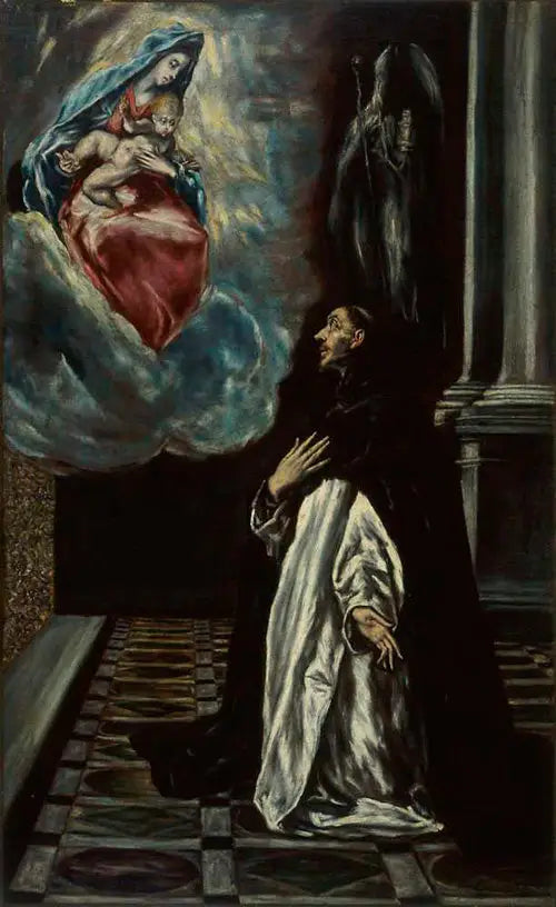 L'Apparition de la Vierge à Saint Hyacinthe - El Greco image 1 tableau peint à l’huile sur toile