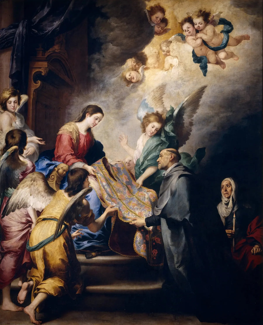 La aparición de la Virgen en San Ildefonso - Bartolomé Esteban Murillo