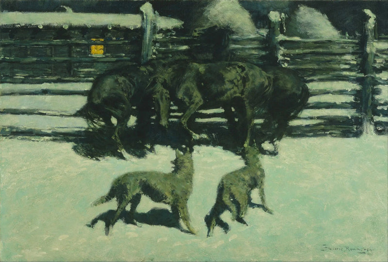 La llamada de auxilio - Frederic Remington