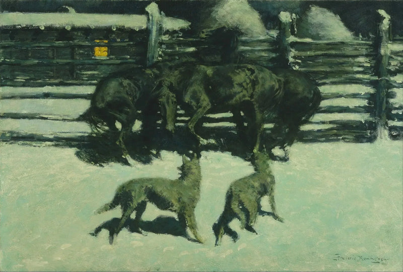 La llamada de auxilio - Frederic Remington