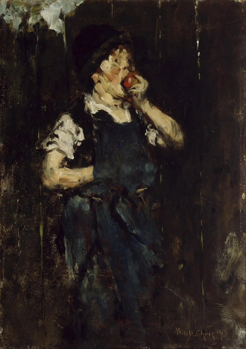 El Aprendiz (El Niño con la Manzana) - William Merritt Chase