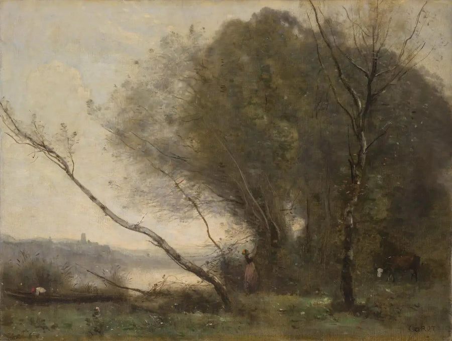 El árbol curvado - Jean-Baptiste Camille Corot