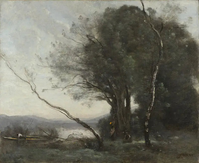 El árbol inclinado - Jean-Baptiste Camille Corot