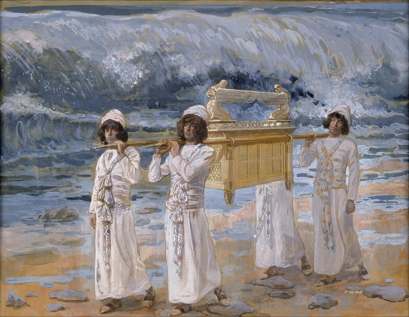 El Arca cruza el río Jordán - James Tissot