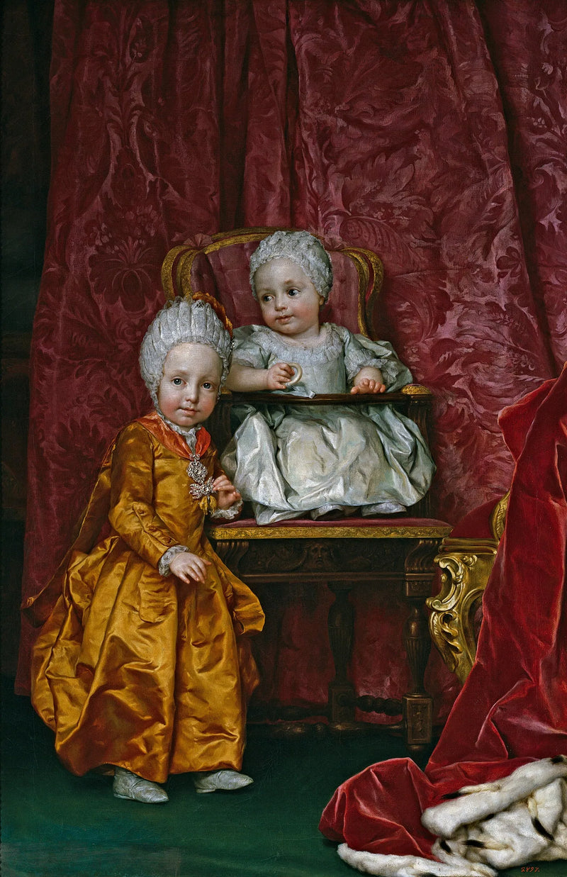 El archiduque Fernando y la archiduquesa María Ana de Austria - Anton Raphael Mengs