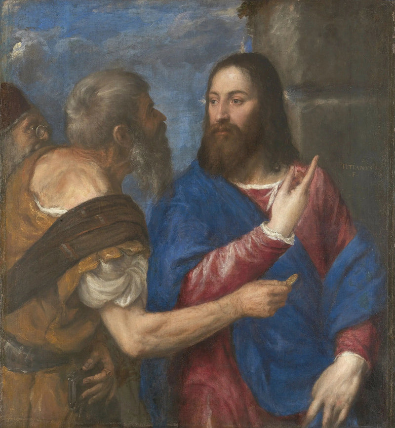 La plata del tributo - Titian