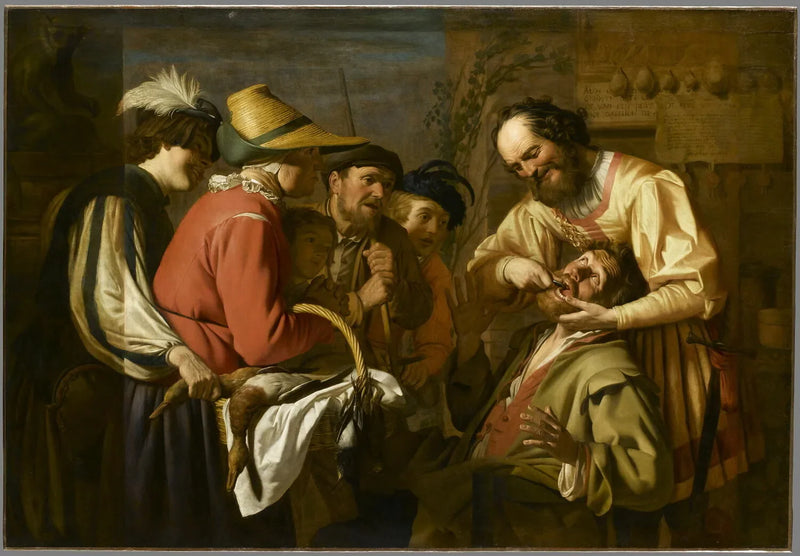 La extracción de dientes - Gerrit van Honthorst