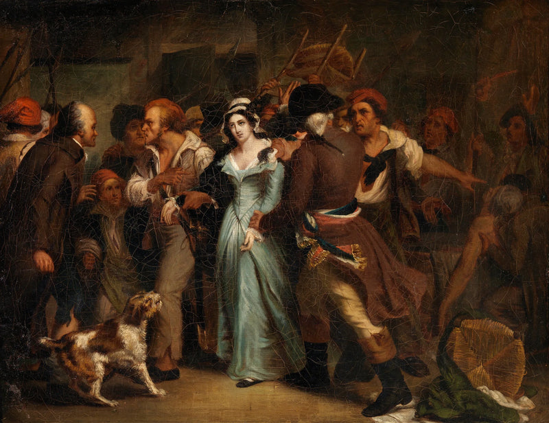 La detención de Charlotte Corday - Ary Scheffer