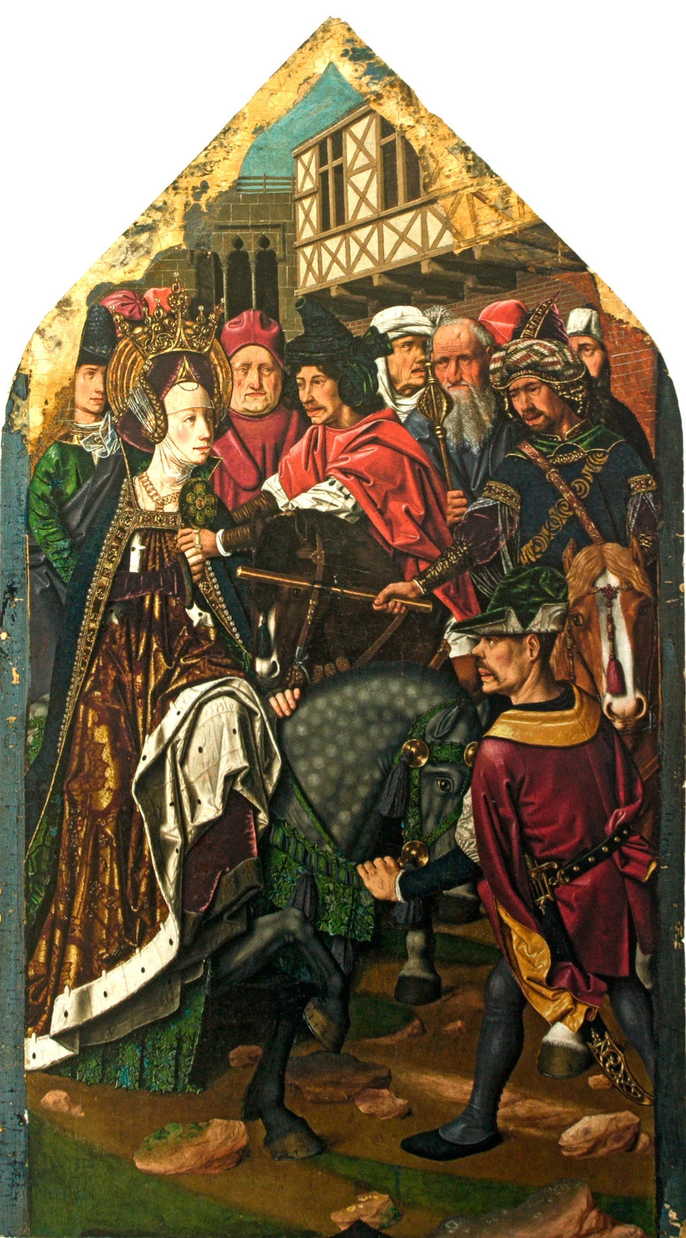 L'arrestation de Santa Engracia - Bartolomé Bermejo image 1 tableau peint à l’huile sur toile