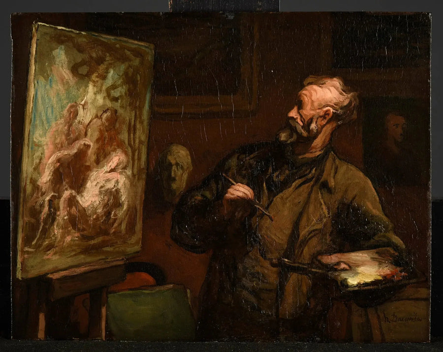 El artista en la sepultura - Honoré Daumier