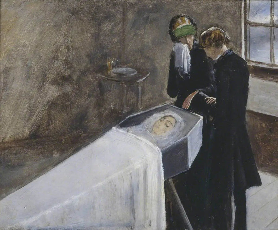 El artista asistente al duelo de una joven - John Everett Millais