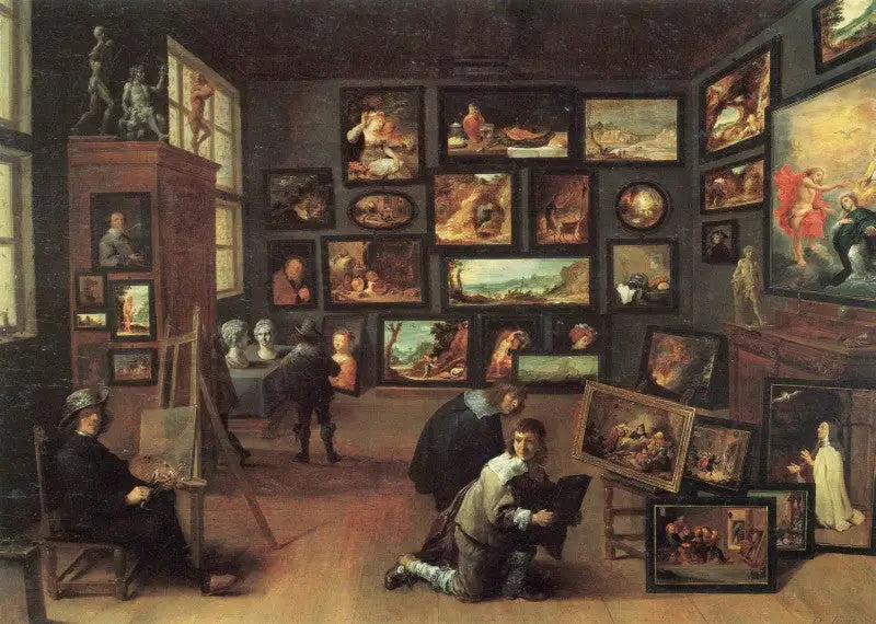 El artista en su taller - David Teniers el Joven