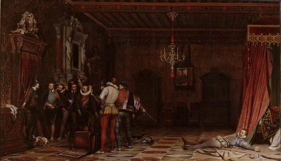 El asesinato del duque de Guisa - Paul Delaroche