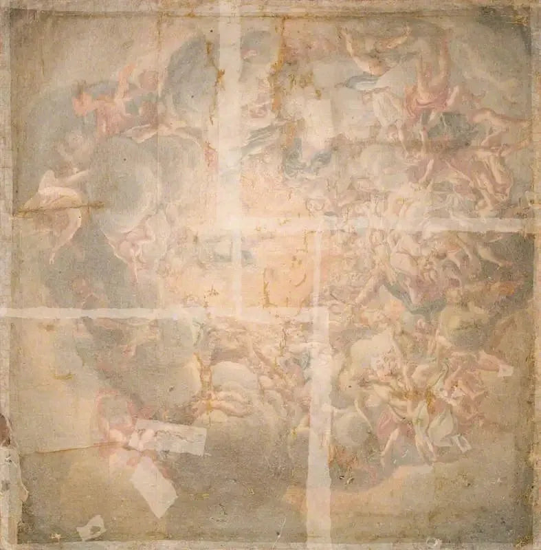 La Asunción de la Virgen (copia de la fresca de la cúpula de la catedral de Parma) - Antonio da Correggio