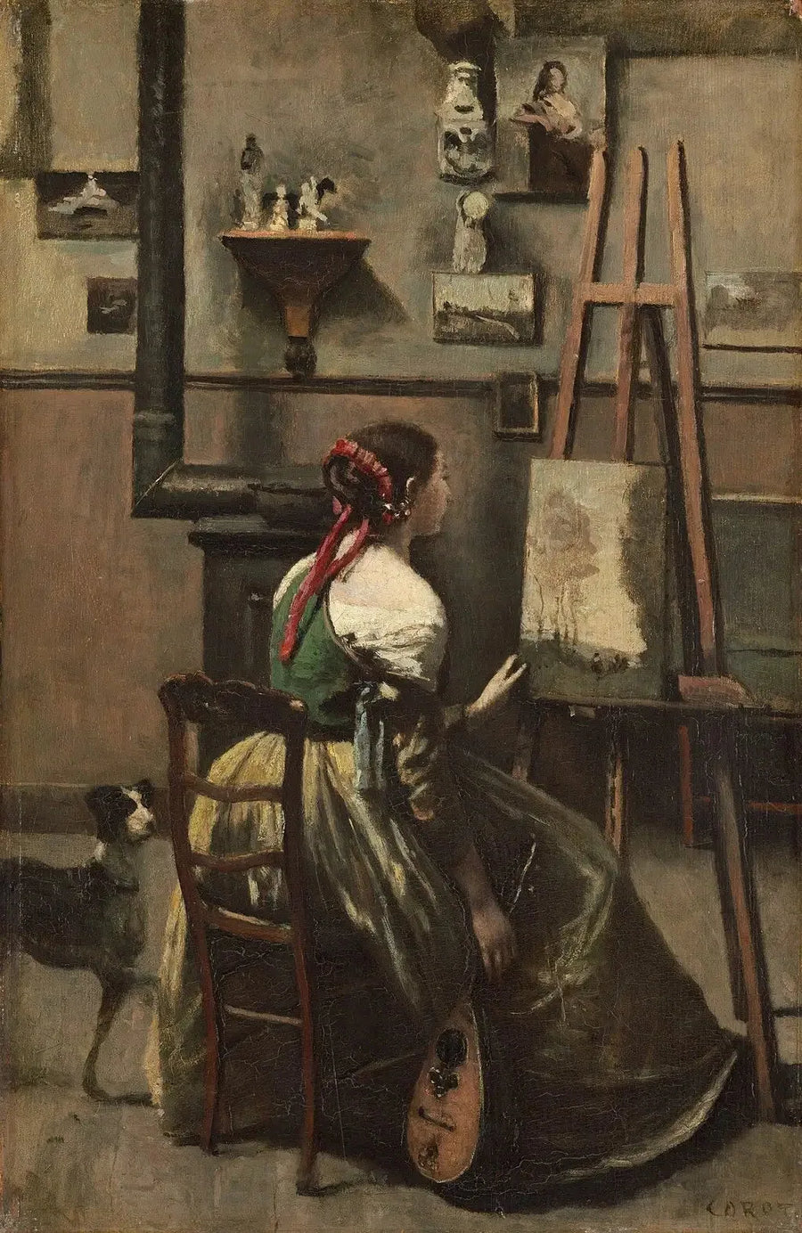 El taller del artista - Jean-Baptiste Camille Corot