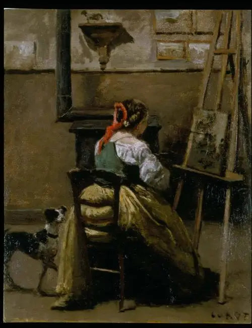 El taller de Corot - Jean-Baptiste Camille Corot