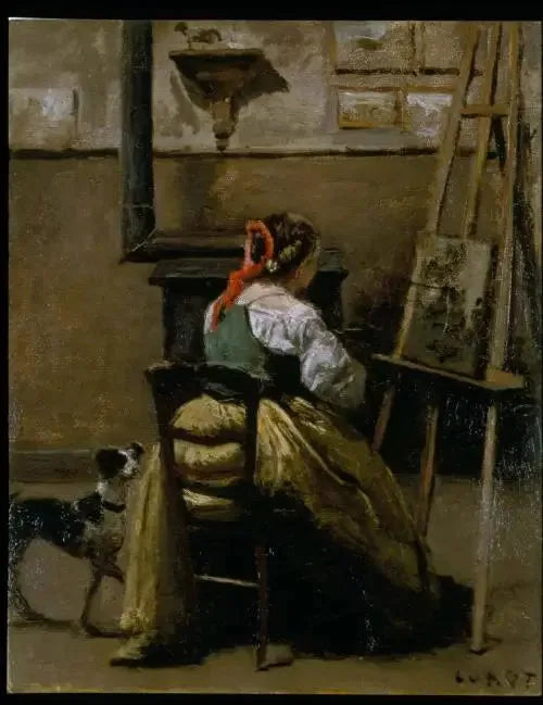 El taller de Corot - Jean-Baptiste Camille Corot