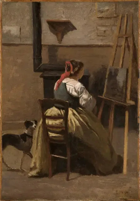El taller de Corot - Jean-Baptiste Camille Corot