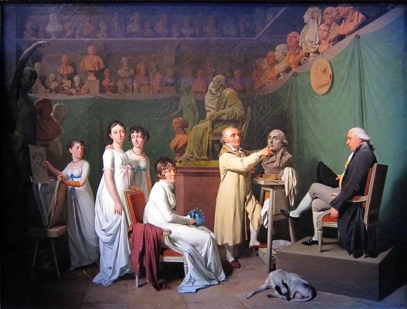 El taller de Houdon - Louis-Léopold Boilly