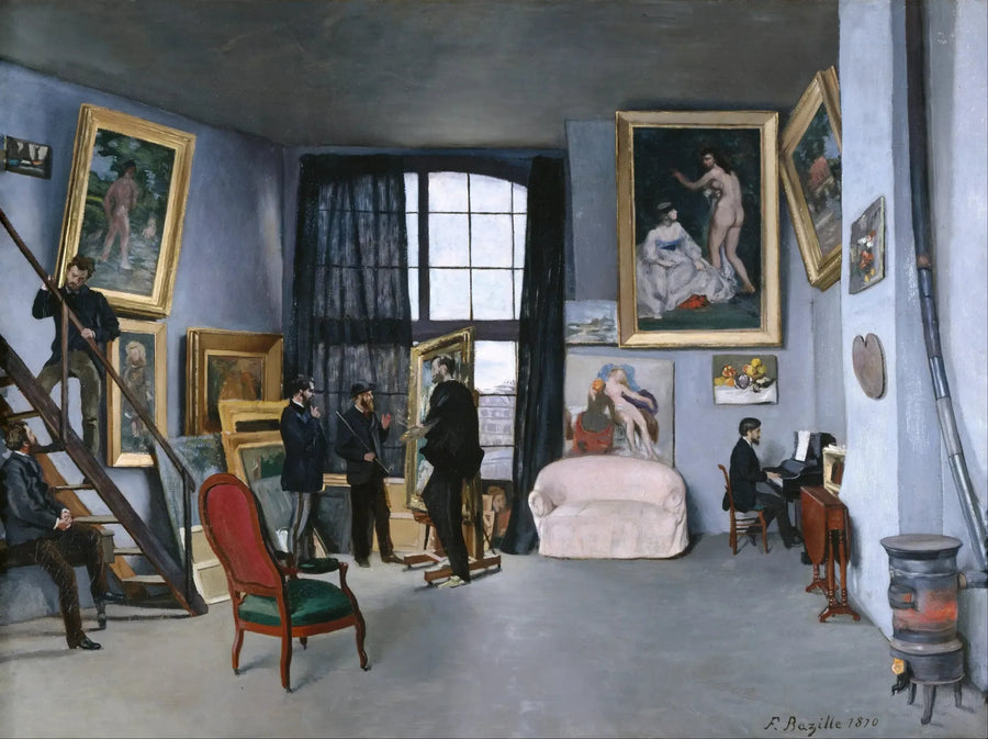 El Taller de la calle de la Condamine - Frédéric Bazille