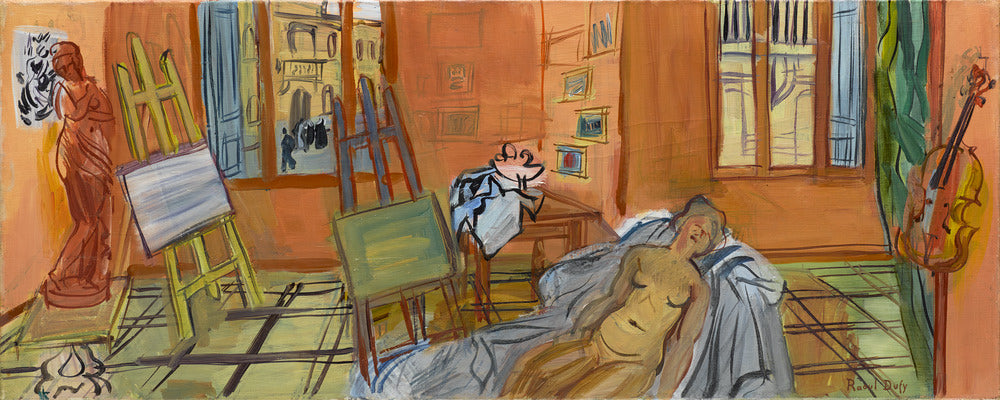 L'Atelier de la rue Jeanne d'Arc - Raoul Dufy image 1 copie de tableau peinte à la main