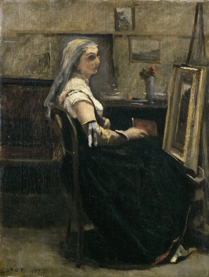 El taller - Jean-Baptiste Camille Corot