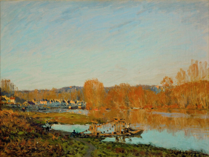 El Otoño - Orilla del Sena cerca de Bougival - Alfred Sisley