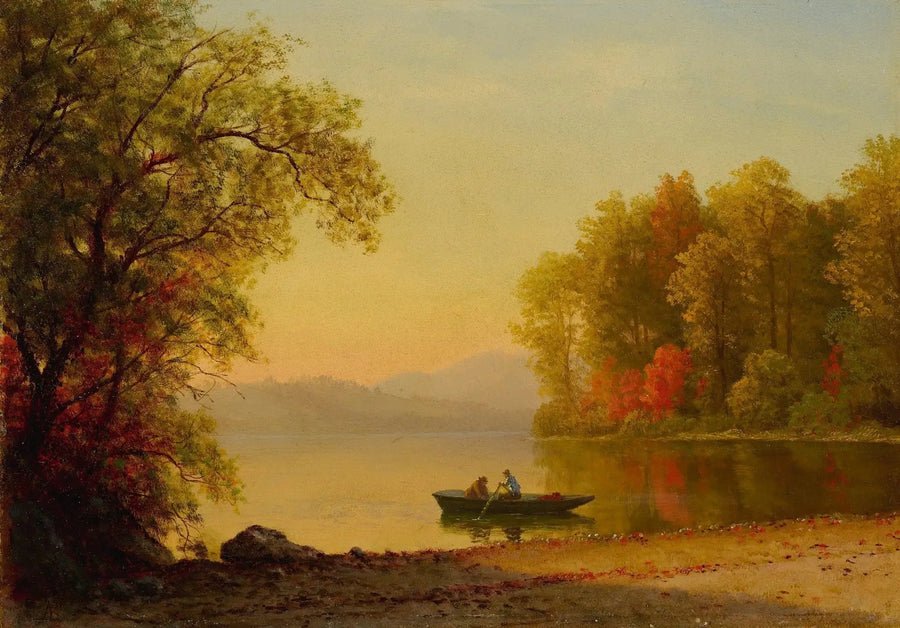 El otoño en el lago - Albert Bierstadt