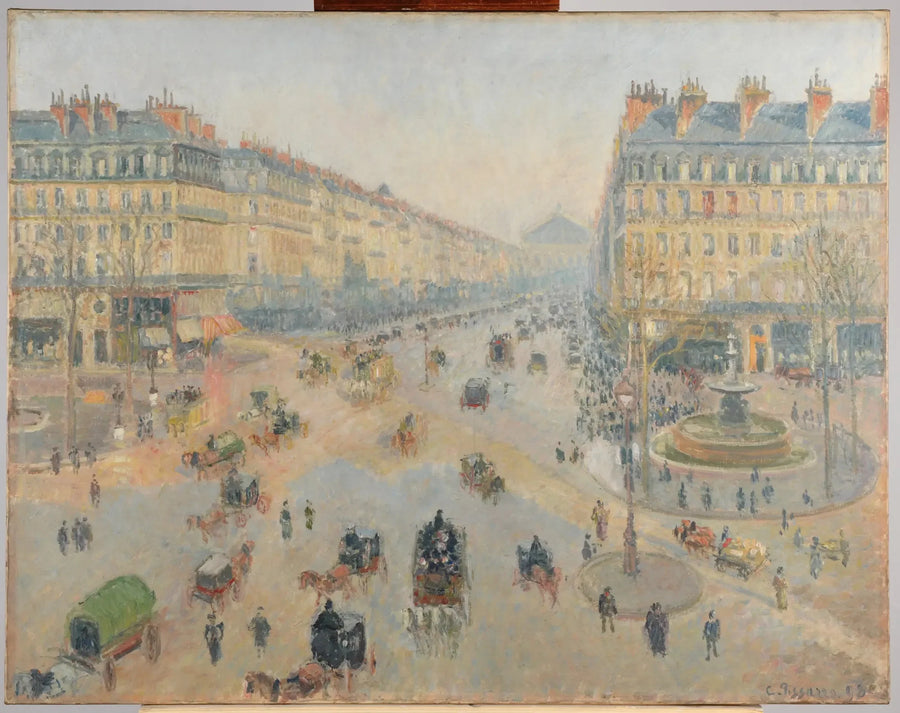 La Avenida de la Ópera - Camille Pissarro