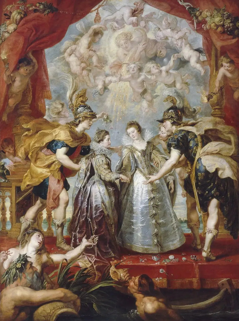 El intercambio de las dos princesas en el río de Andaye, el 9 de noviembre de 1615 - Peter Paul Rubens