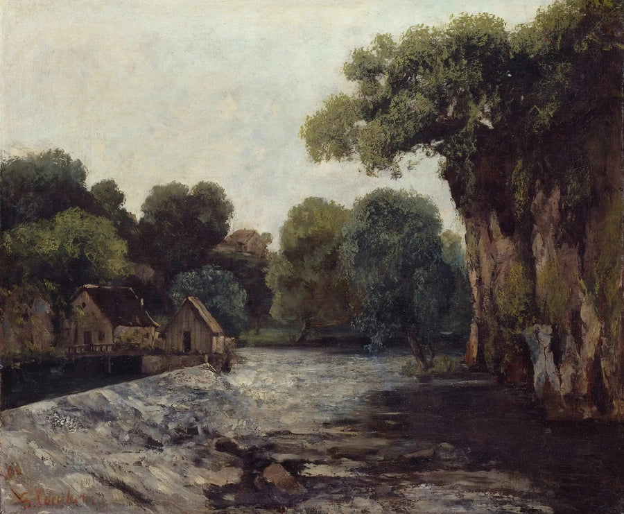 La esclusa de la Loue - Gustave Courbet