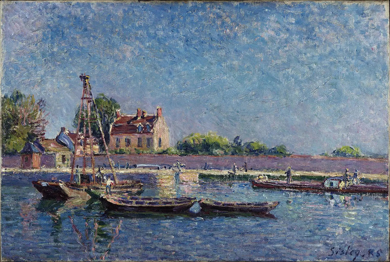 La esclusa de Saint-Mammès - Alfred Sisley