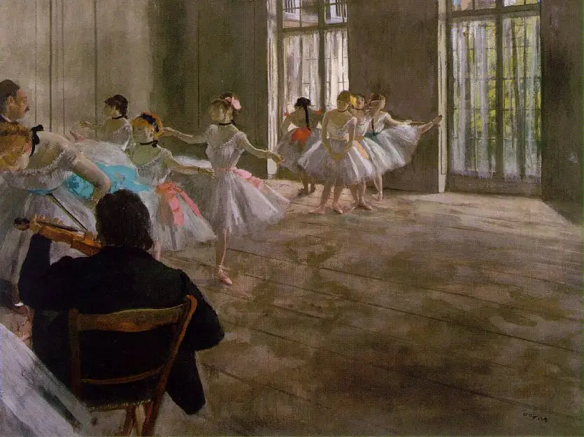 La escuela de danza. La repetición - Edgar Degas