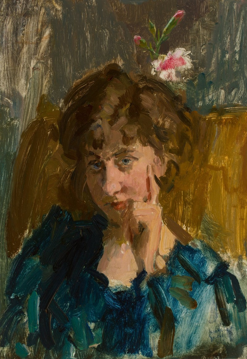L'écrivain Jo De Wit - Isaac Israëls image 1 copie peinte à la main à l’huile